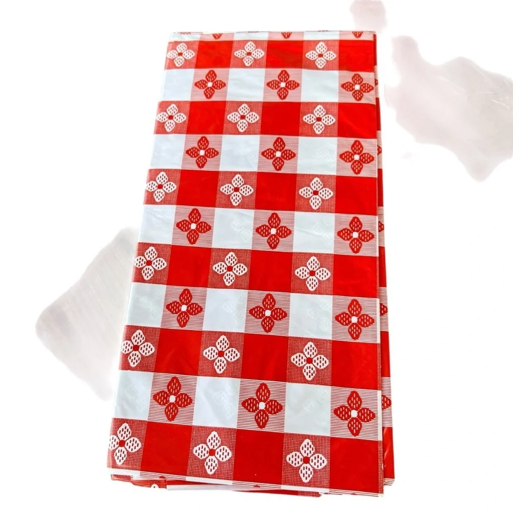 VTG Picnic Tablecloth 3-Piece Bundle Red Green Check Dixie Veripretty Wellington